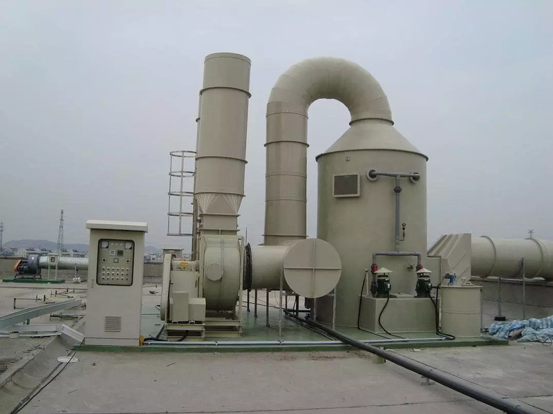 tháp xử lý khí thải 