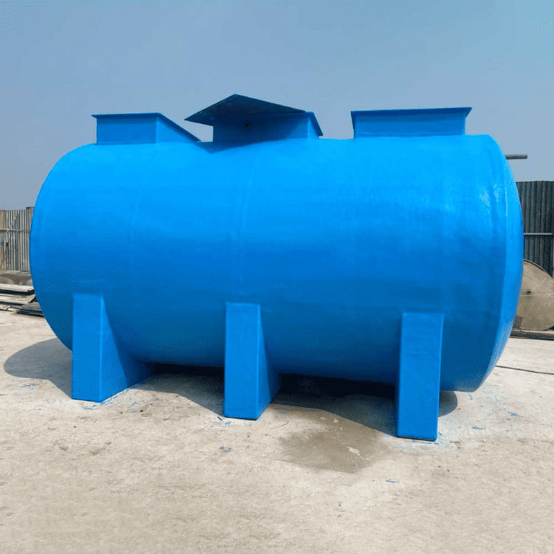 bể xử lý nước thải composite trụ ngang