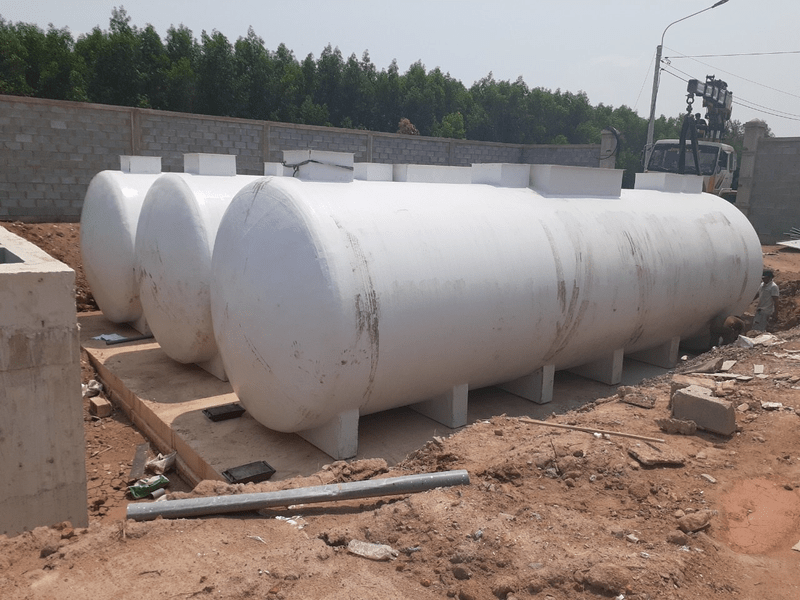 Bồn tự hoại Composite trụ ngang 6 bồn tự hoại composite trụ ngang