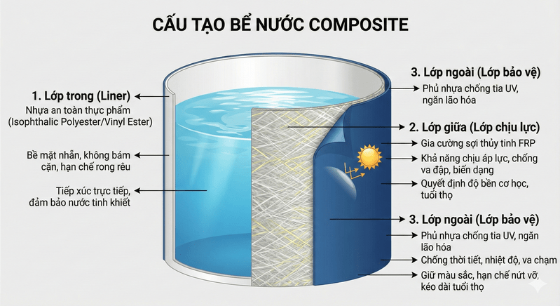 bồn nước composite
