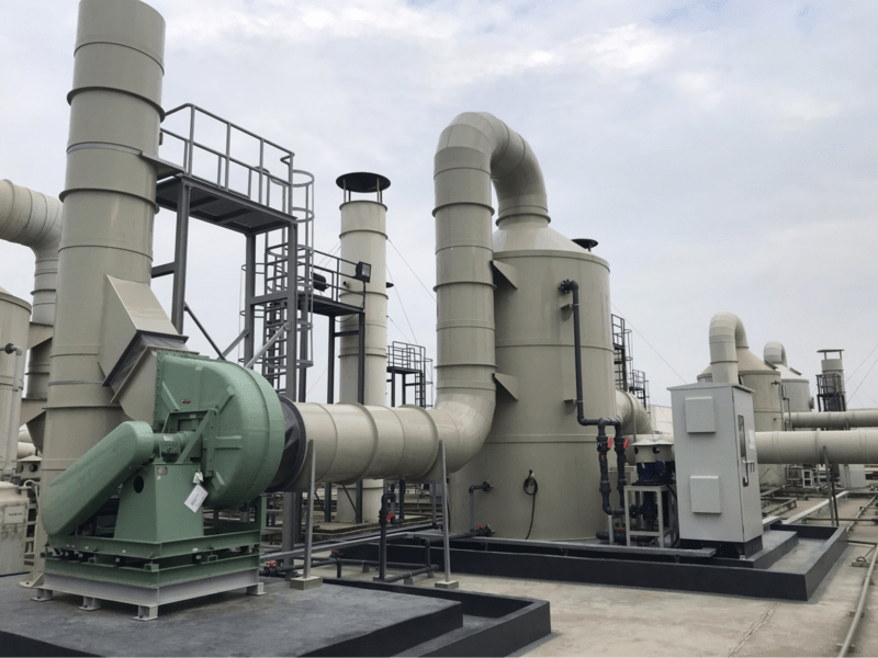 tháp hấp phụ khí thải 