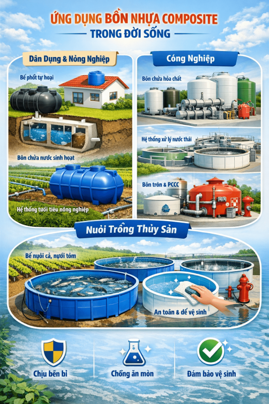 báo giá bồn composite