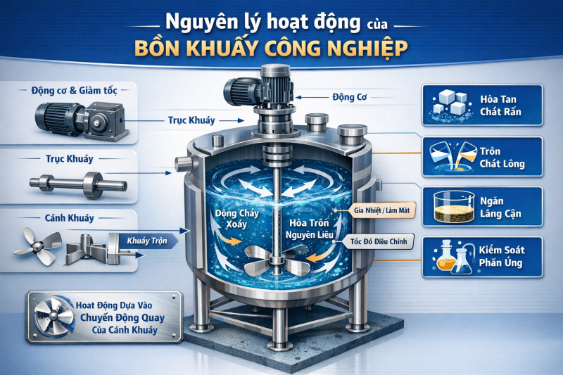 bồn khuấy trộn hóa chất
