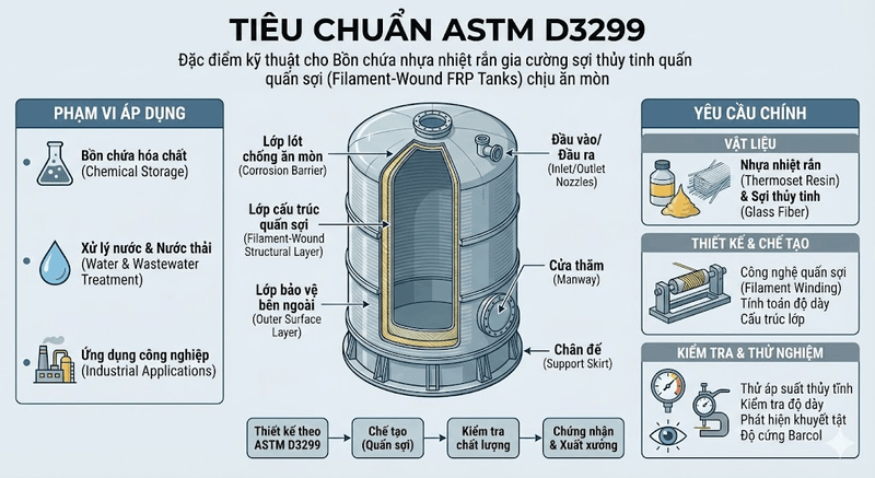 tiêu chuẩn thiết kế bồn chứa hóa chất